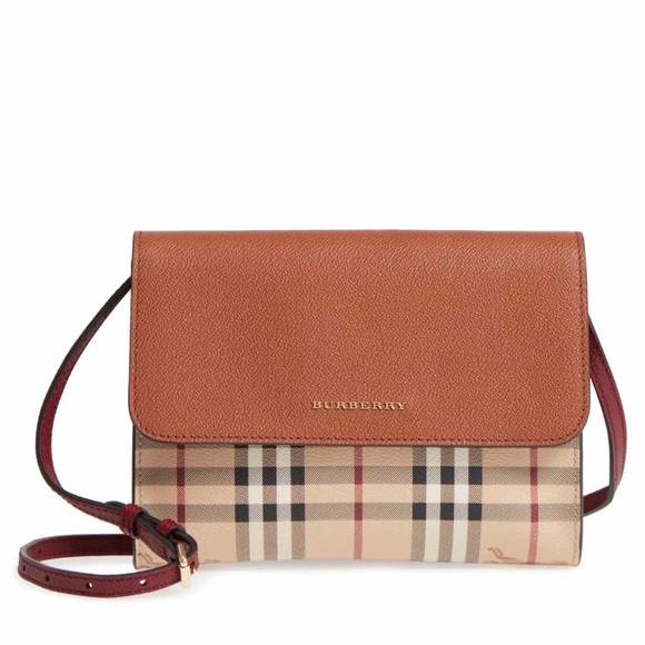 Burberry Handbags - Burberry Peyton Haymarket Crossbody Bag